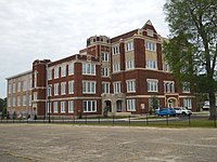 Old Hattiesburg High School, NE elevation, May 2021.jpg