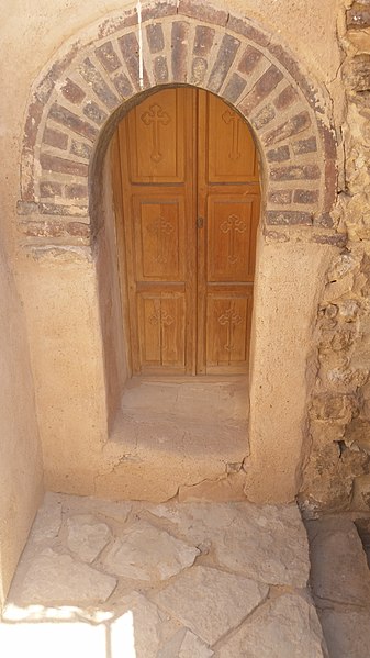 File:Old monastery door Egypt.jpg