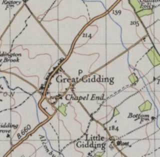<span class="mw-page-title-main">Great Gidding</span> Human settlement in England