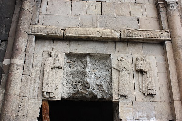 David III of Tao depicted on a bas-relief from the Oshki Monastery