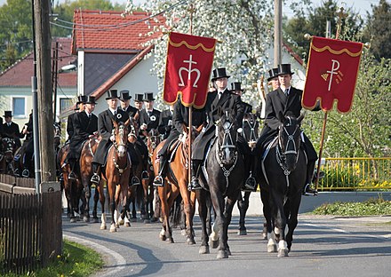 Sorbian-Catholic Easter riding procession