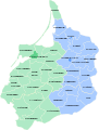 Divisións adiministrativas da Prusia Oriental desde 1808 a 1905