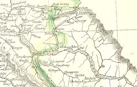 Map 1: Spanggur and Pangong areas mapped by Edward Weller, 1863 Pangong-Tso-from-Edward-Weller-map-1863.jpg