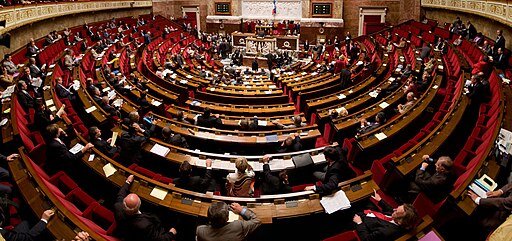 Panorama de l'hémicyle de l'assemblée nationale