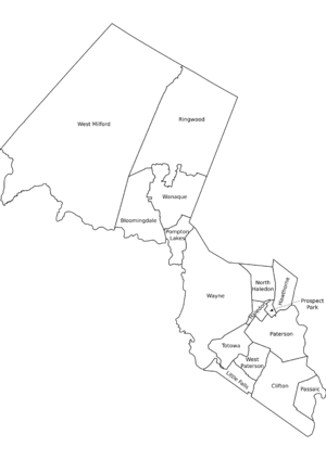 passaic county maps Passaic County New Jersey Wikipedia passaic county maps