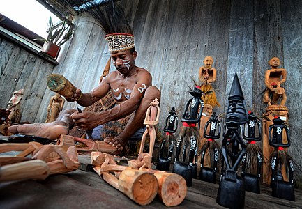 An Asmat Wood Carver