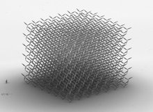 SEM image of a pentamode metamaterial (with a size of roughly 300mm) Pentamode.png