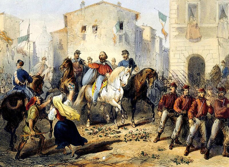 File:Perrin C. lith. - Entrata di Garibaldi in Messina - litografia - 1861.jpg