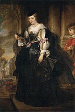 Hélène Fourment med en vagn (1639).