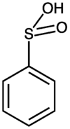 Structural formula of phenylsulfinic acid