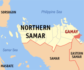 Gamay na Samar do Norte  Coordenadas : 12°23'N, 125°18'E