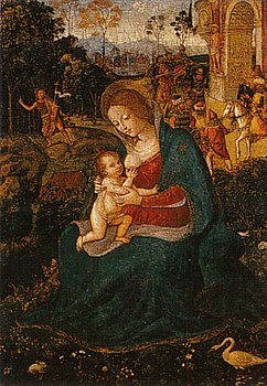 Pinturicchio, madonna del latte, 1492, 29,2x21,6 cm, houston, fondation sarah campbell blaffer.jpg