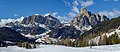 * Nomination Piz Ciampac, Piz Ciampai and Sassongher peaks over Corvara in Alta Val Badia - South Tyrol. --Moroder 18:32, 28 February 2019 (UTC) * Promotion  Support Good quality. --Trougnouf 19:41, 28 February 2019 (UTC)