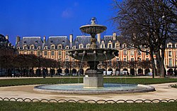 Fontány na Place des Vosges