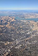 Pleasant Hill Martinez aerial with EBMUD Trail and the Walnut Creek.jpg