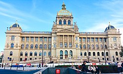 Historická budova Národního muzea, říjen 2018 po rekonstrukci