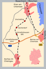 Vorschaubild für Bahnstrecke Prien–Aschau