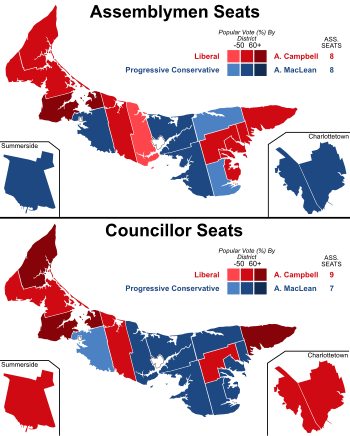 Prince Edward Island general election, 1978 results by district.svg