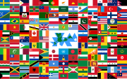 The 1988 version of The World Flag proposed by Paul Carroll.
