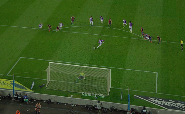 A penalty kick in association football (2013-05-19, FC Barcelona vs Real Valladolid)
