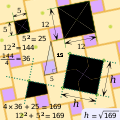 Pythagorean tiling based on 5 and 12