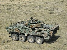 A New Zealand LAV III, a type of wheeled IFV