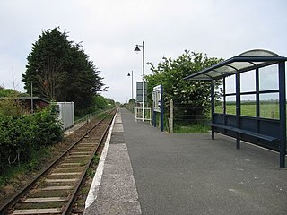 <span class="mw-page-title-main">Quintrell Downs railway station</span> Railway station in Cornwall, England