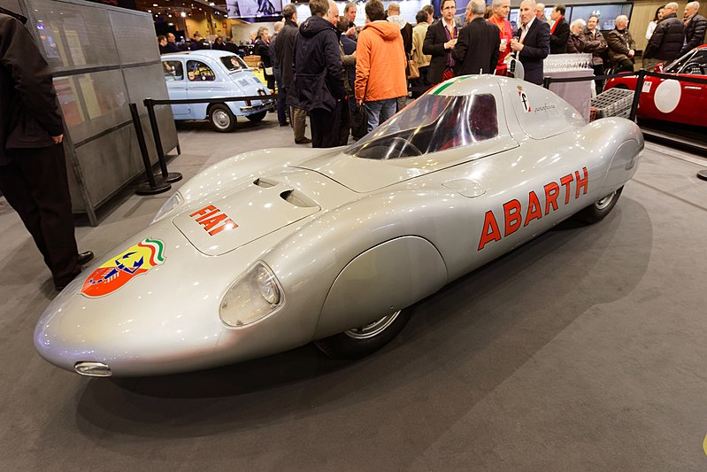 File:Rétromobile 2017 - Fiat Abarth 1000 Bialbero record - 1960 - 001.jpg