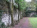 Retaining walls of the former steelworks