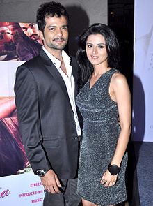 Riddhi and Raqesh poses for the camera