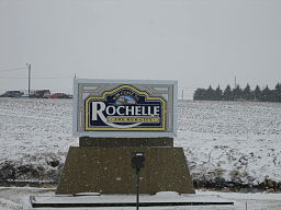 none Sign seen entering the city of Rochelle