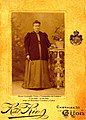 Rosa Veira Fernandez de Luanco foto studio E. Marquerie calle S.Bernardo, 61 Gijon Spagna 1895-1900