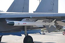 The Indian Air Force's Rudram-1 is an Anti-radiation missile. Rudram-1.jpg