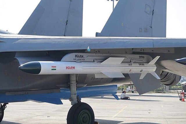 The Indian Air Force's Rudram-1 is an Anti-radiation missile.