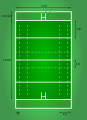 Rugby union field diagram.