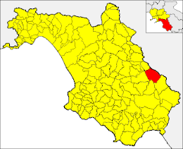 サレルノ県におけるコムーネの領域