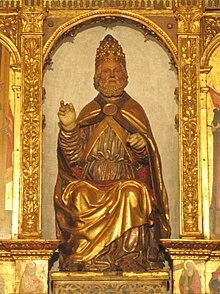 San Pietro, dettaglio del polittico di San Pietro, 1499/1500, chiesa di San Pietro, Desenzano al Serio