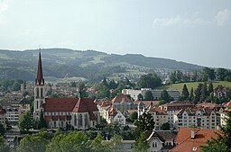 Panorama över Sankt Gallen.