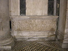 Sarcophagus of Bishop Giovanni da Velletri (d. 1230)