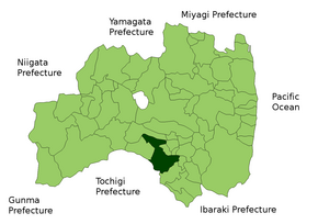 Poziția localității Shirakawa