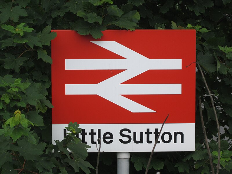 File:Sign outside Little Sutton railway station.jpg