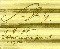A Handel manuscript