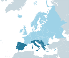 Europa Meridional: Región en Europa