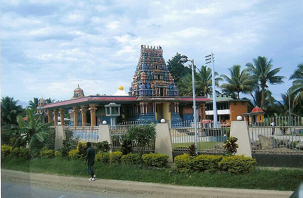 The Sri Siva Subramaniya temple, a South-Indian type temple in the Indo-Fijian town of Nadi.