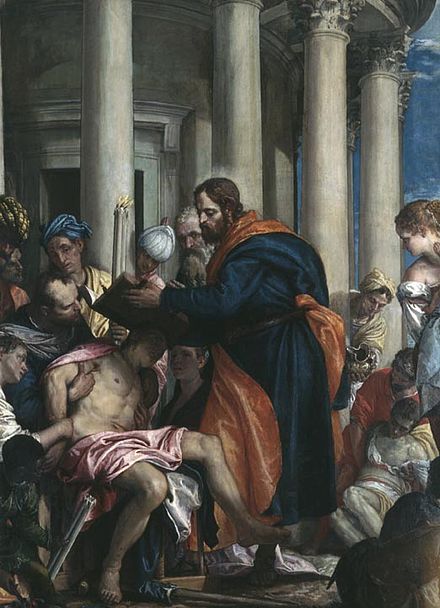 Barnabas curing the sick by Paolo Veronese, Musée des Beaux-Arts de Rouen, c. 1566