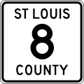 File:St Louis County Route 8 MN.svg