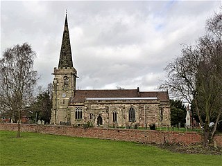 St Marys Church, Rolleston on Dove Church in Staffordshire, England