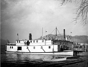 Келоуна 1905.jpg. Йорк және Абердин пароходтары