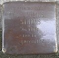 Stolperstein für Julius Simons (Reischplatz 6)