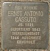 Stolperstein Klosterallee 49 (Ernst Cassuto) em Hamburgo-Harvestehude.JPG